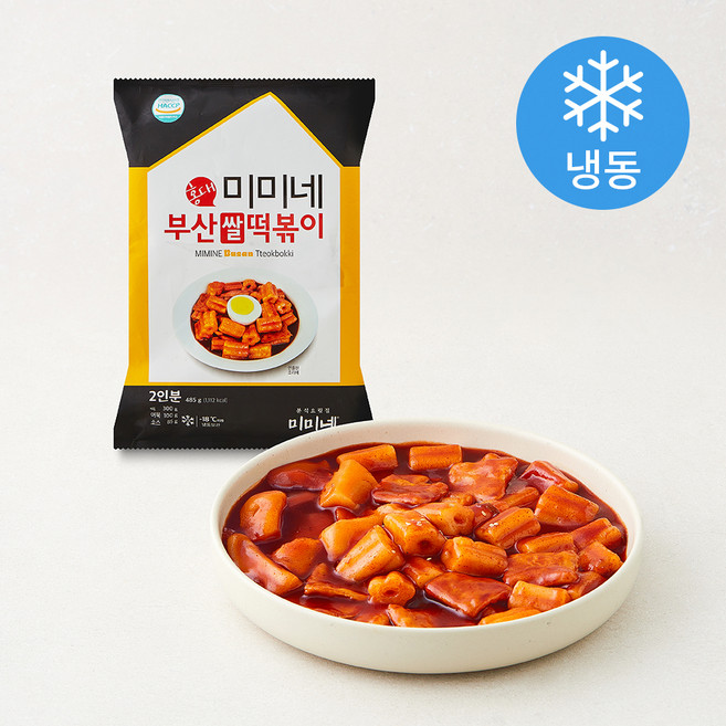 미미네 부산 쌀떡볶이 (냉동), 485g, 1개