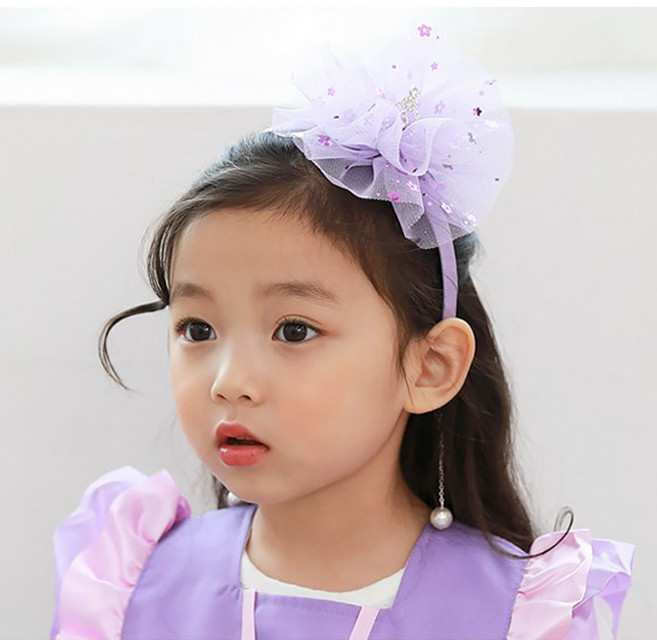 공주 진주 귀걸이 머리띠