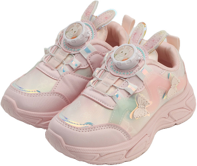 Rabbit's Foot 女童款兔子PU旋鈕運動鞋