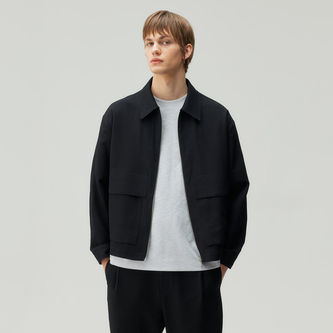 마인드브릿지 남성용 꾸뛰르 변형 블루종 점퍼 MZJP3170