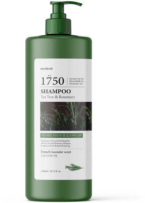 메르헨트 티트리 앤 로즈마리 대용량 샴푸 프렌치라벤더향, 1.5L, 1개