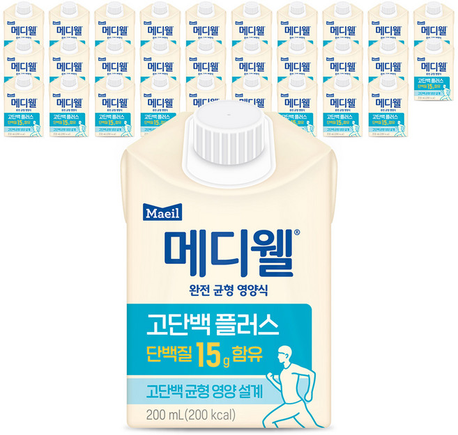 메디웰 고단백 플러스 영양식, 200ml, 30개