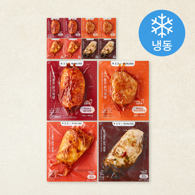 바르닭 멕시카나 소스품은 닭가슴살 100g x 4종 x 3p 세트 (냉동), 1세트