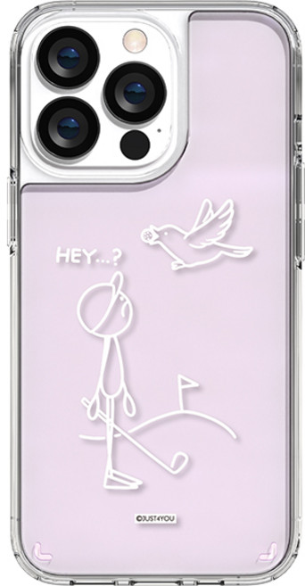 JUST4YOU 에스투비코퍼레이션 골프 스케치 홀로그램 휴대폰 케이스