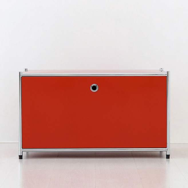 심플리 1단 수납장 BC012, 레드