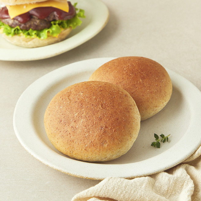 그래밀 알곡그대로눌러내린 통밀 버거번, 60g, 1개, 2개입