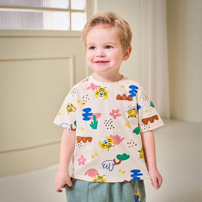 mollimelli 兒童款跳跳虎森林短袖T恤