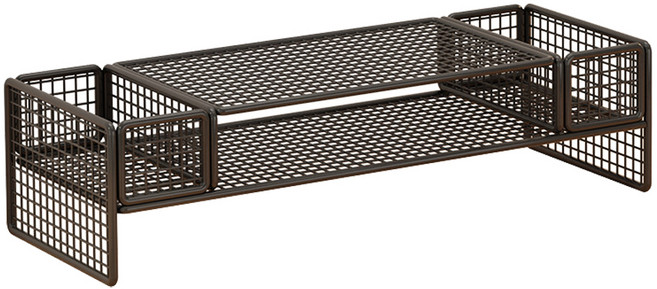 SUnORO 雙層螢幕金屬增高架, 雅典黑