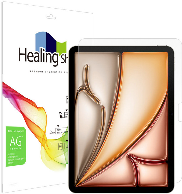 힐링쉴드 저반사 지문방지 태블릿 액정보호필름 세트 27.6cm, 1세트
