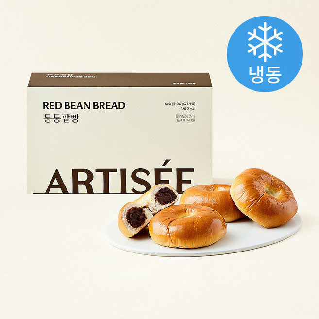 아티제 통통팥빵 (냉동), 100g, 6개입, 1개