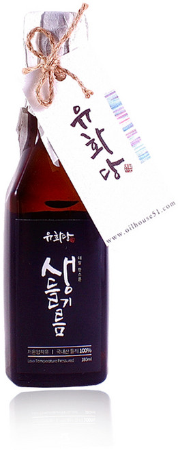 유화당 국내산 저온압착 생들기름, 180ml, 1개