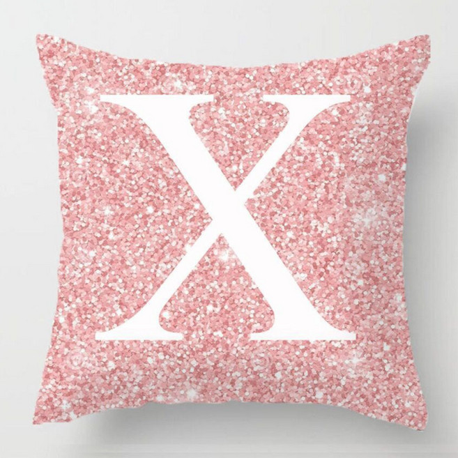 마켓A 무아 이니셜 프린팅 단면 쿠션커버