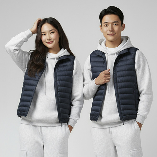 Raymon 男女通用高領羽絨背心