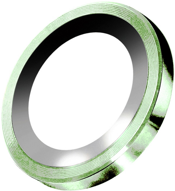 OWEIDA 歐威達 星耀鋁金屬鏡頭保護鏡鏡頭環 雙眼 綠色, 1組