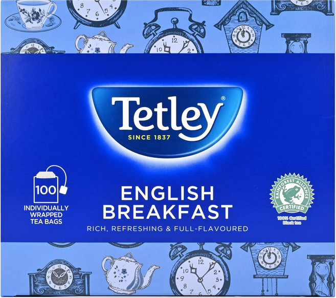 테틀리 잉글리쉬 브렉퍼스트 티백, 2g, 25개입, 4개