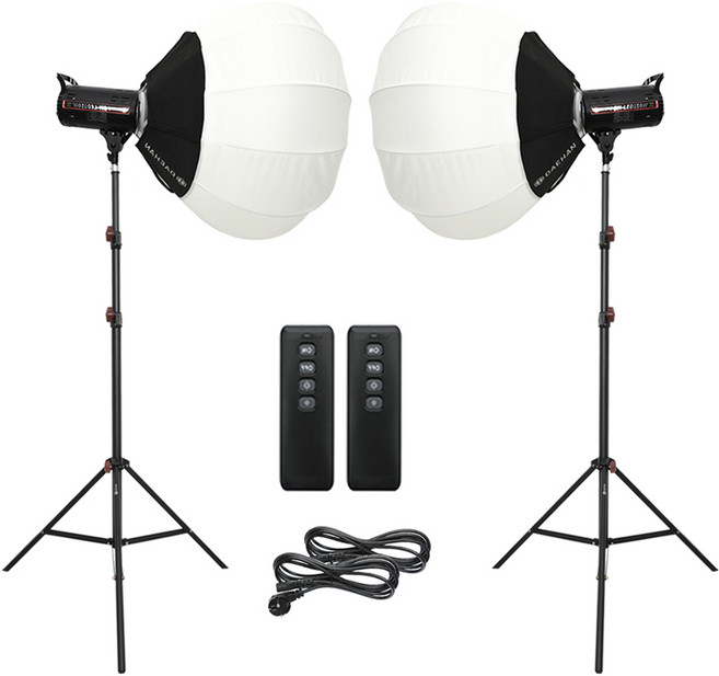 대한 지속광 쇼핑몰 음식 의류 영상 LED 촬영 촬영 조명 썬빔 80W + 촬영용 젬볼 소프트박스+라이트 스탠드 거치대 2입 세트, 1세트, LED80W-SET06