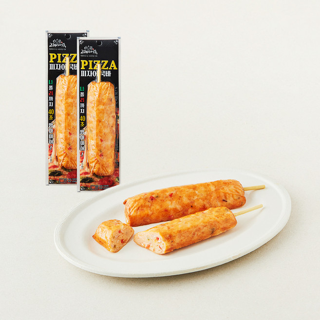 고래사어묵 피자어묵바, 75g, 2개