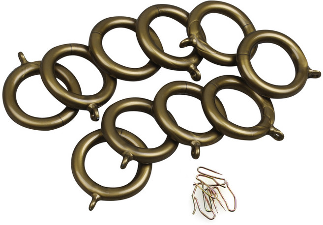 일반 커튼링 25mm 10p + 커튼핀 10p, 골드, 1개