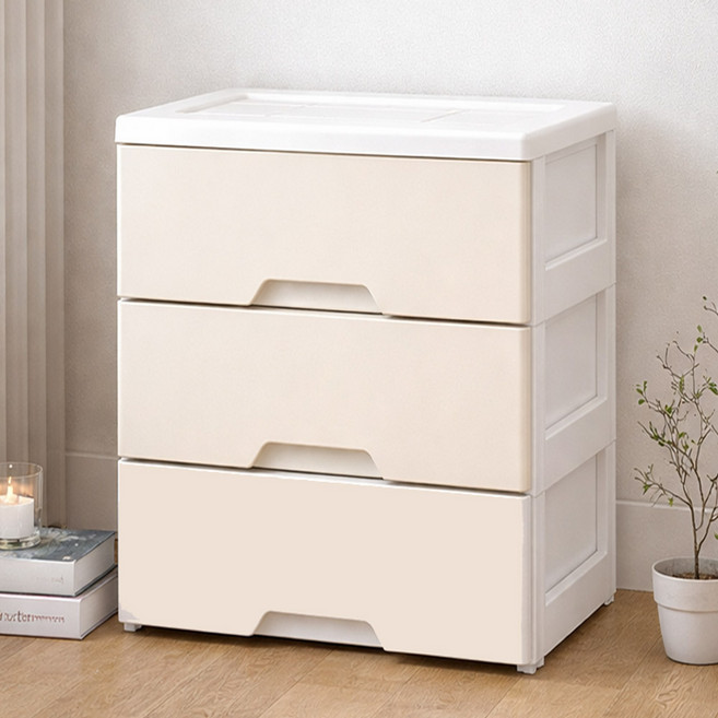 보노하우스 모던플러스 서랍장, 3단, 크림