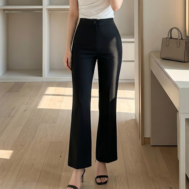 GLAM DIVV 女款 Seriet 髖部墊彈性靴型西裝褲 AA2180