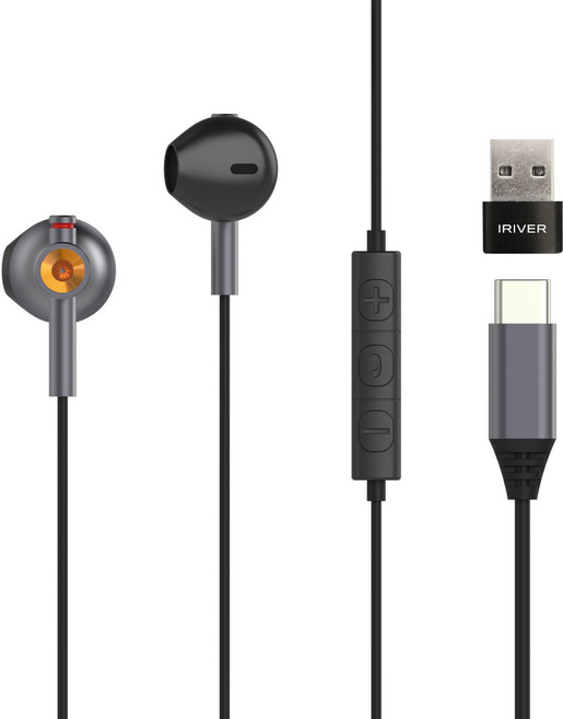 아이리버 7.1 오픈형 노이즈캔슬링 C타입 USB 게이밍 이어폰, IGE-M1C, 블랙