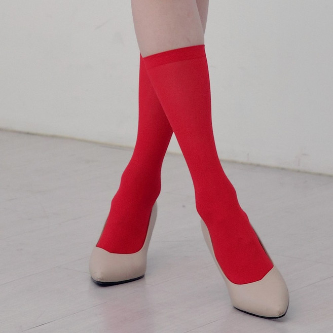 애니레그 컬러 니하이 반 스타킹 2켤레 세트 40D