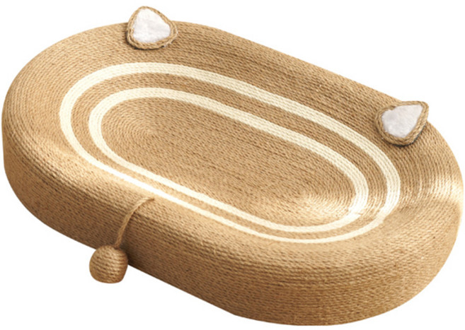 홍운 고양이 대형 캣닙 스크래쳐 침대, 혼합색상, 1개