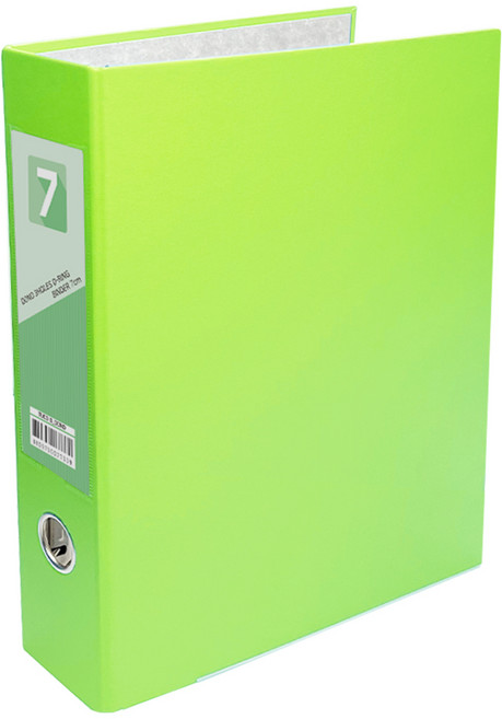 투코비 도노 D링 바인더 3공 A4 7cm, 연두, 1개