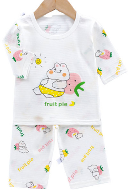 조이멀티 엠케이 아동용 통기성 쟈가드 동물 친구들 7부 실내복 세트