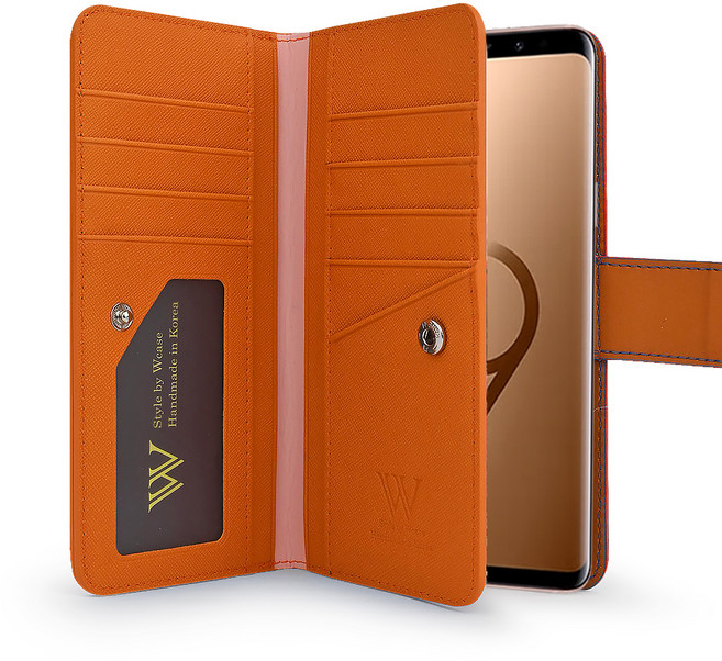 더블유케이스 모노그램 에디션 양면지갑 휴대폰 케이스 + 핸드스트랩