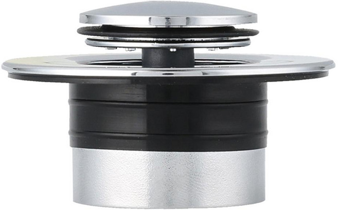 零異味浴缸防臭排水孔彈跳塞, 銀色