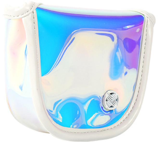 테크스킨 홀로그램 말렛형 커버, 화이트, 1개