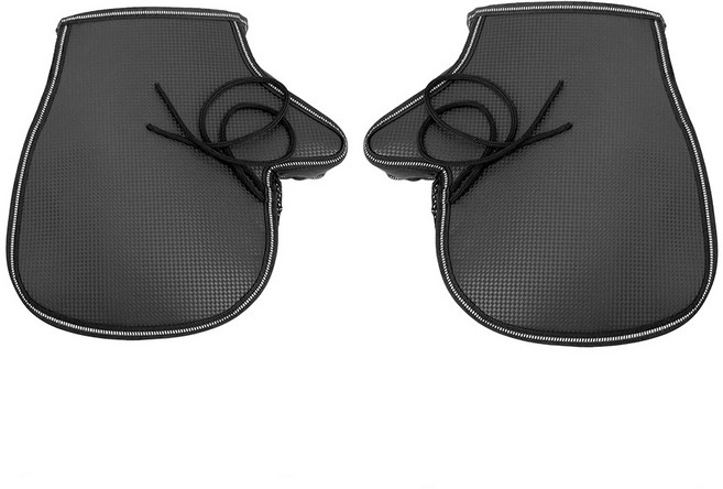 엑스핏 카본메쉬 통풍 여름 핸들커버 바이크장갑 양손 세트, 블랙