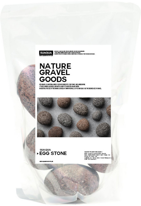 수아쿠아 네이처굿즈 라바 모스 에그스톤 레드 5p, 1개