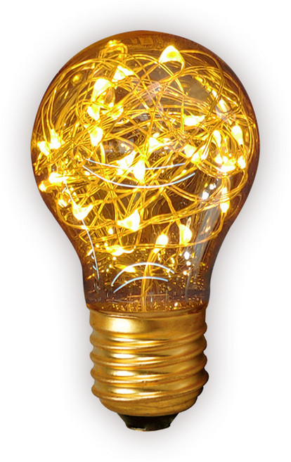 지엘전기 에디슨 LED 램프 은하수 벌브 A60, 골드