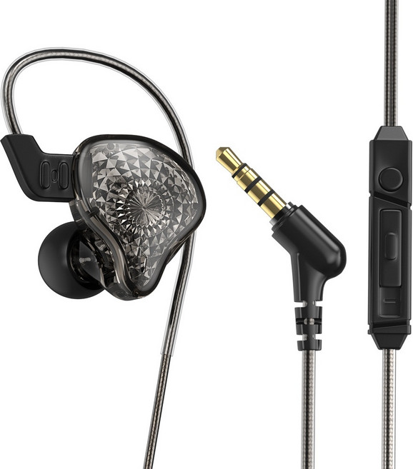 유선 인이어 고급 이어폰, 블랙, K2