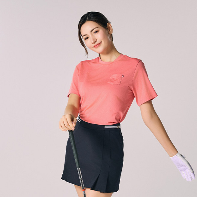 밀레골프 여성용 기본 반팔 티셔츠