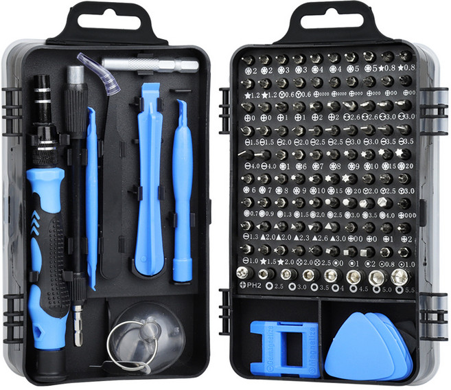 써뉴즈 올인원 정밀 미니 드라이버 세트, 블루, 1세트