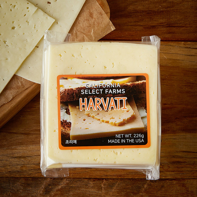 캘리포니아 셀렉트 팜즈 하바티 슬라이스 치즈, 226g, 1개, 1개입