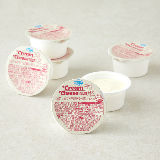 덴마크 오리지널 크림치즈, 25g, 6개, 1개입