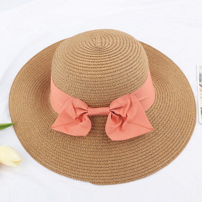 롸잇나우 플로피 미뇽 리본 라피아햇