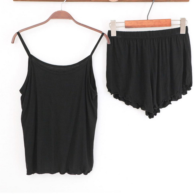 글램공감 여성용 새벽 캐미솔 나시 상하의 잠옷 세트