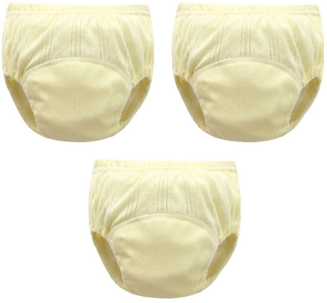 조이멀티 아동용 펀칭 단색파스텔 배변훈련팬티, 옐로우, 1세트