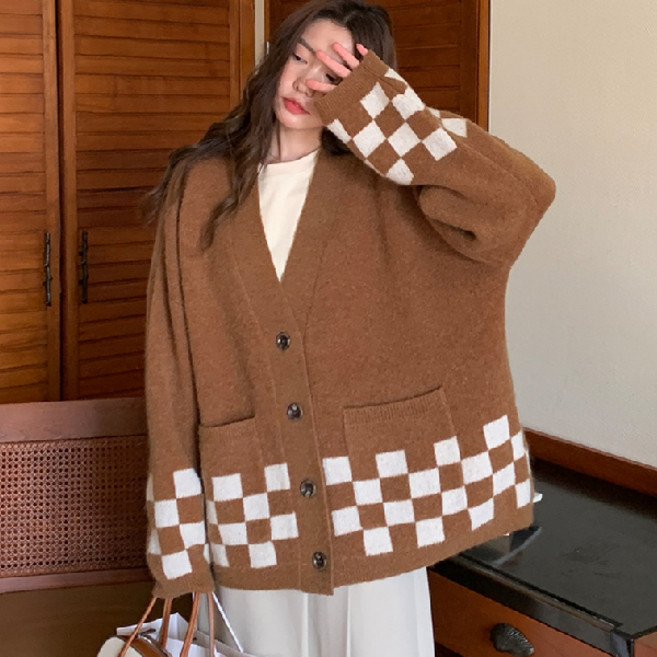 어썸풀 여성용 포슬로 니트 가디건 A24FC073112