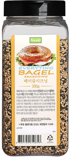 foodi 에브리띵 베이글시즈닝, 1개, 330g