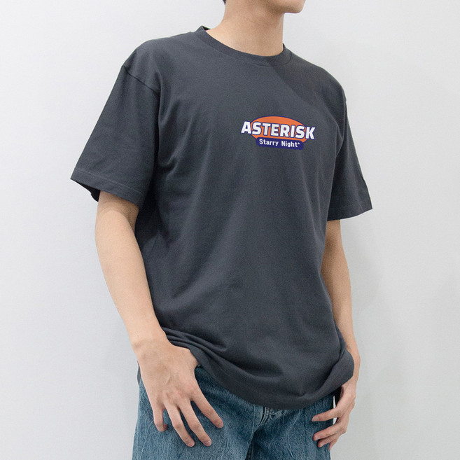 프린트스타 남성용 통기성 17수 면 프린팅 반팔 티셔츠 KK_214