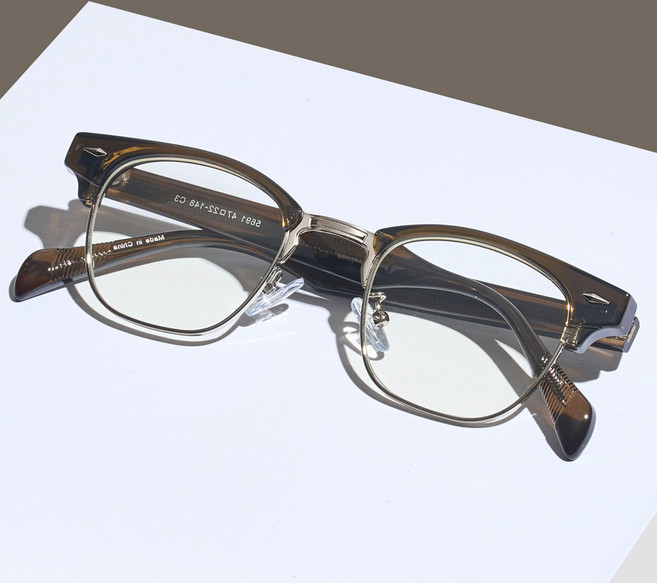 멜라크메 데일리 사각 안경테 하금테 5691