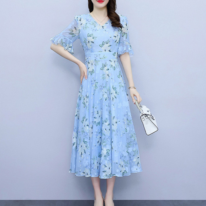 포플러앤씨 버블잉 쉬폰 원피스 P24SMOPS031204 빅사이즈 포함