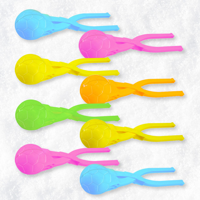 스투피드 스노우볼 메이커 눈집게 완구 축구공 소형 25cm, 랜덤 발송, 8개