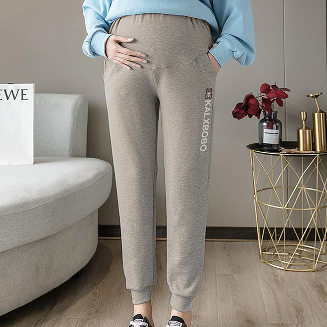 데이소이 조거 곰돌이 귀여운 임부용 긴바지